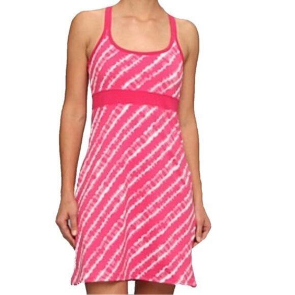 Soybu Dresses & Skirts - Soybu Water Lily Tie Dye Pink White Tahiti Athletic Dress Size Medium